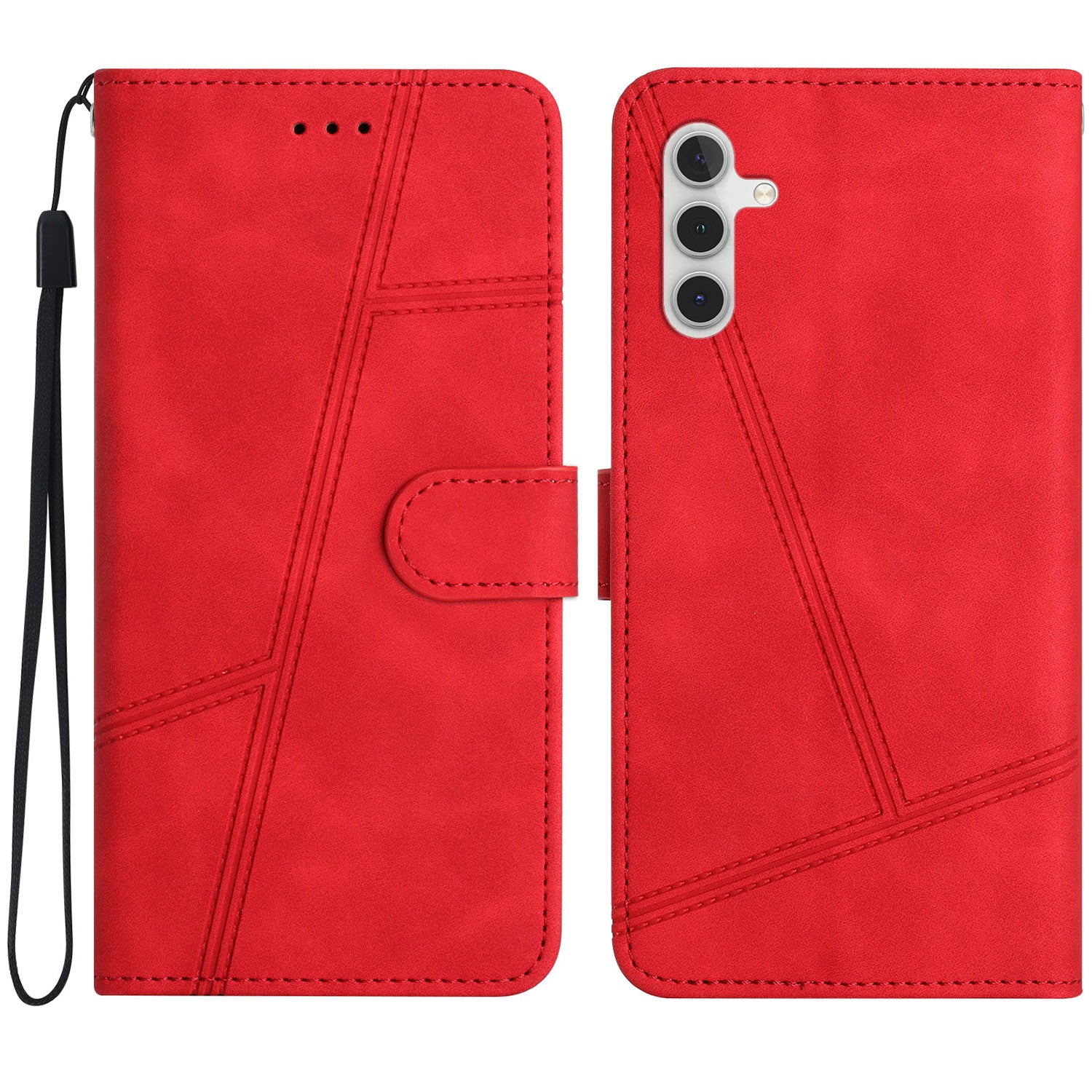 Pro Samsung Galaxy S23 FE Vintage kožené pouzdro na telefon Lines Potištěný stojánek na peněženku dotykový kryt Pro Samsung Galaxy S23 FE Vintage kožené pouzdro na telefon Lines Potištěný stojánek na peněženku dotykový kryt